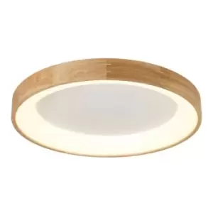 Image of Cristal Mad LED Ceiling Light 42W 3200Lm 3000K 60cm Natural Wood