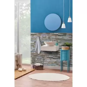 Image of D-C-Fix 3D Wallpaper for Splashbacks Stone Wall Grey