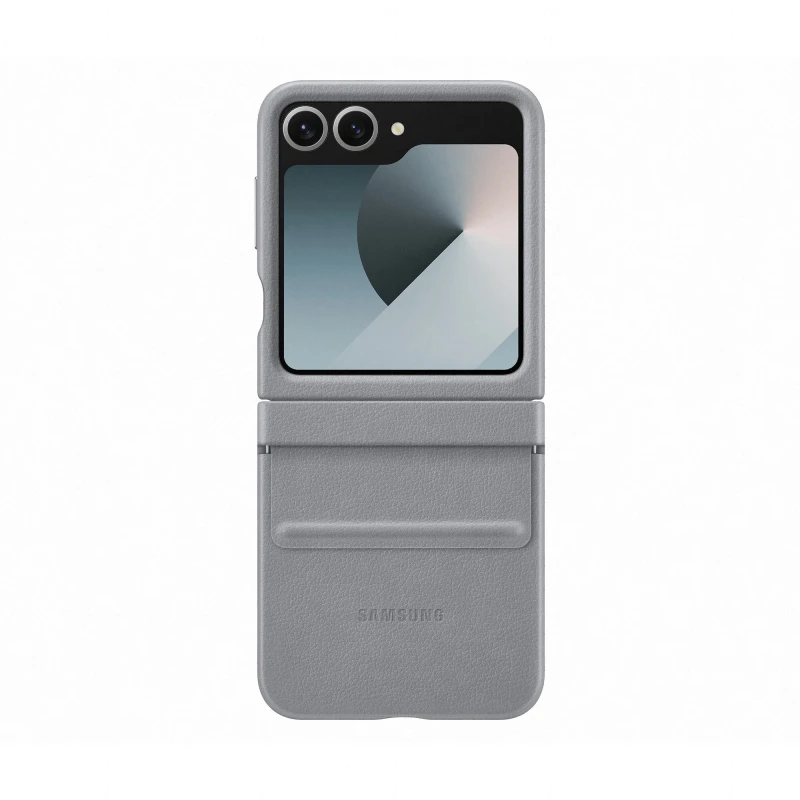 Image of Samsung Faux Leather Case / Kindsuit Case for Z Flip6 Grey