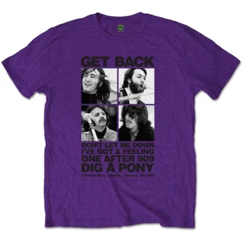 Image of The Beatles - 3 Savile Row Unisex Medium T-Shirt - Purple