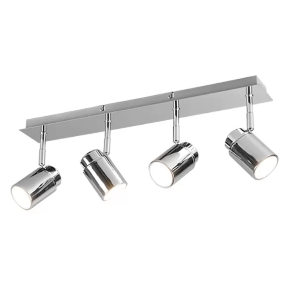 Image of Angelo Modern 4 Light Ceiling Spotlight Bar Chrome IP44