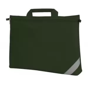 Image of Oxford Classic Portfolio Book Bag (One Size) (Bottle Green) - Shugon