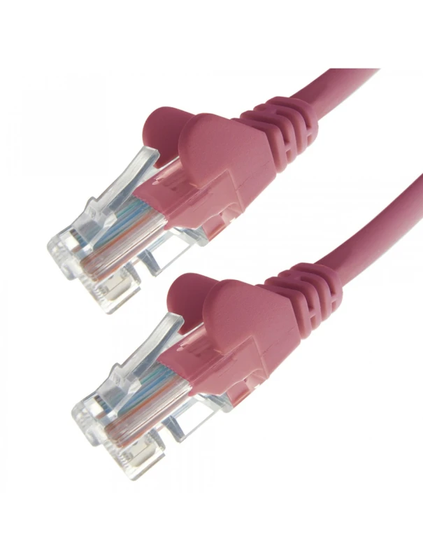 Image of Connekt Gear 10m RJ45 CAT5e UTP Stranded Flush Moulded Network Cable - 24AWG - Pink