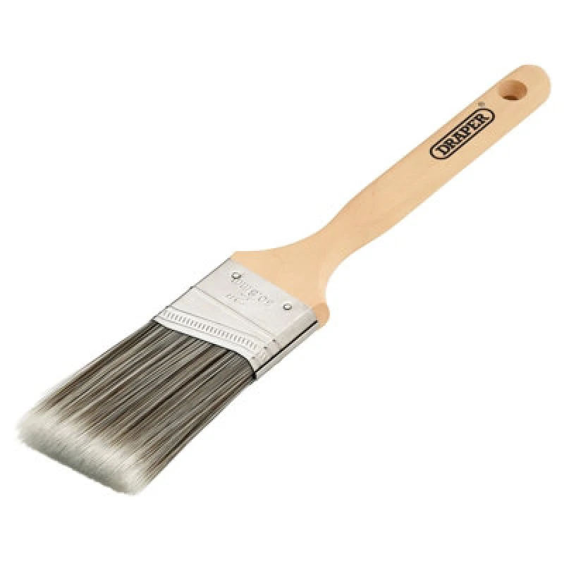 Image of Draper Wooden Handle Synthetic Angled Paint Brush PB-A/WOOD-2" Width: 50mm