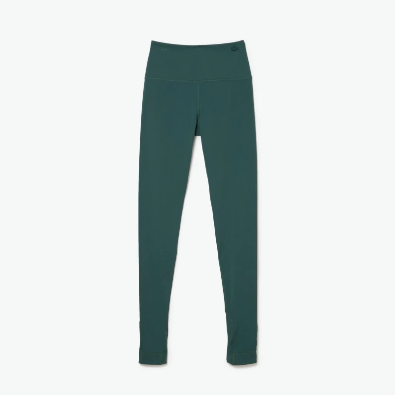 Image of Lacoste Collapsible Stirrup Leggings Green 5HX female 2 (4XS)