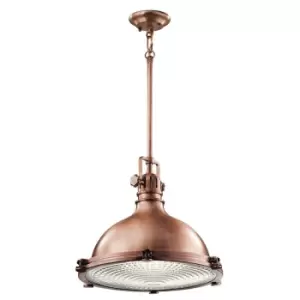 Image of 1 Bulb Ceiling Pendant Light Fitting Antique Copper LED E27 200W Bulb