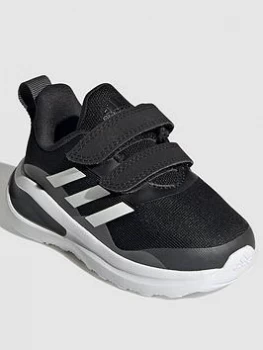 Image of adidas Infant Unisex Fortarun Trainers - Black/White, Size 8
