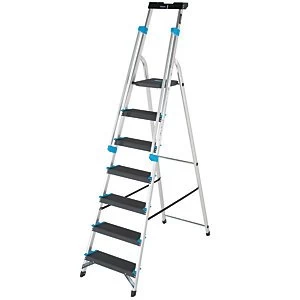 Image of Tb Davies Trade Pro 7 Tread Aluminium Platform Stepladder