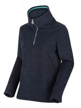 Image of Regatta Solenne Quarter Zip Fleece - Navy, Size 10, Women