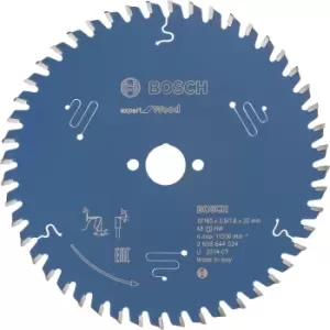 Image of Bosch Expert Wood Cutting Saw Blade 165mm 48T 20mm