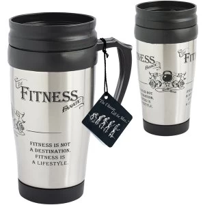 Image of Ultimate Gift for Man Travel Mug Fitness Fanatic