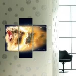 Image of 3MDF-100 Multicolor Decorative MDF Painting (3 Pieces)