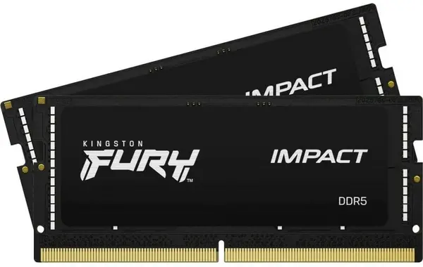 Image of Kingston FURY Kingston FURY Impact 64GB (2x32GB) 5600MHz CL40 DDR5 SODIMM Memory KF556S40IBK2-64