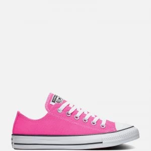 Image of Converse Womens Chuck Taylor All Star Canvas Ox Trainers - Pink - UK 7