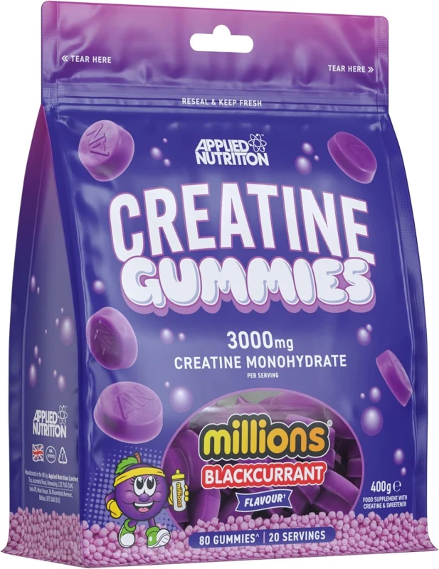 Image of Applied Nutrition Creatine Gummies 80 Gummies - Blackcurrant Millions One Colour WGOWN Female