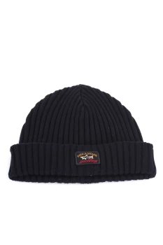 Image of PAUL & SHARK Beanie Men Blue Lana