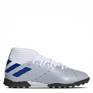 Image of adidas Nemeziz 19.3 Junior Astro Turf Trainers - White/TeamRoyal
