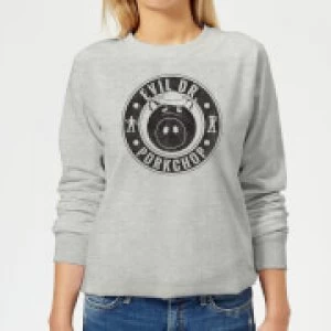 Image of Toy Story Evil Dr Porkchop Womens Sweatshirt - Grey - M