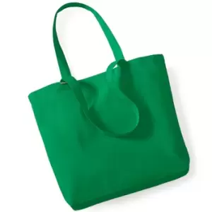 Image of Westford Mill Organic Cotton Shopper Bag - 16 Litres (One Size) (Kelly Green)