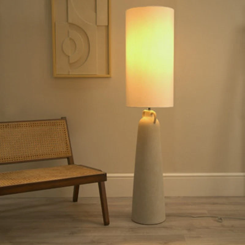 Image of Natural Ceramic Midi Floor Lamp
