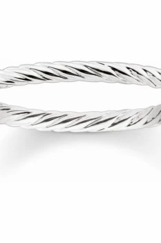 Image of Thomas Sabo Jewellery Glam & Soul Cord Look Ring Size O JEWEL TR2121-001-12-54