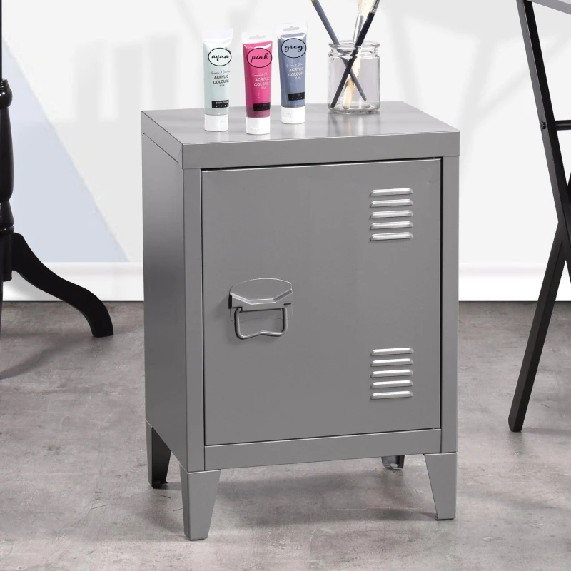 Image of Urban Meuble Durable Metal Storage Cabinet Grey unisex One Size