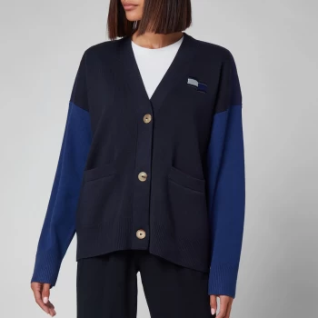 Image of Tommy Hilfiger Womens Icon Org Cotton Flag Cardigan - Desert Sky - XS