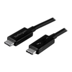 Image of StarTech 1m Thunderbolt 40 Gbs CE C USB 3 Active Thunderbolt Cable Black