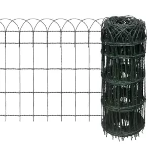 Image of VidaXL Garden Border Fence Powder-coated Iron 25x0.65 m