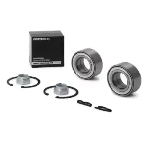 Image of RIDEX Wheel bearing kit Front axle both sides 654W0655 Wheel hub bearing,Wheel bearing PEUGEOT,CITROEN,206 Schragheck (2A/C),206 CC (2D),206 SW (2E/K)