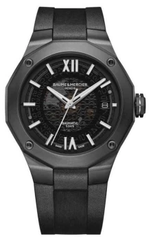 Image of Baume & Mercier Riviera Black Plated Skeleton Dial M0A10617 Watch