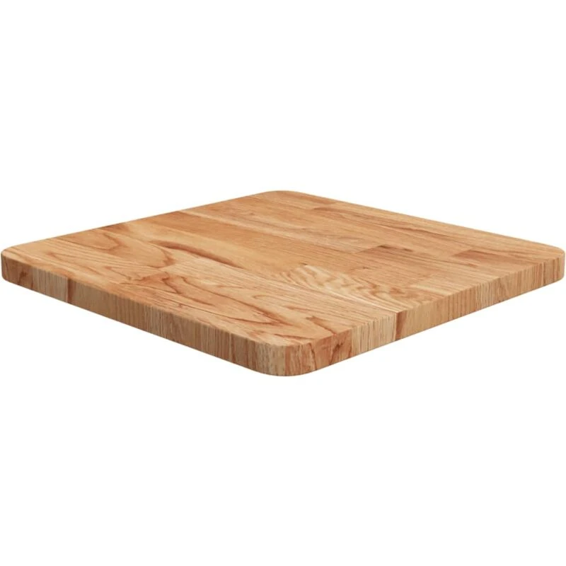 Image of Vidaxl Square Table Top Light Brown 40X40X2.5Cm Treated Solid Wood Oak, Brown 343028