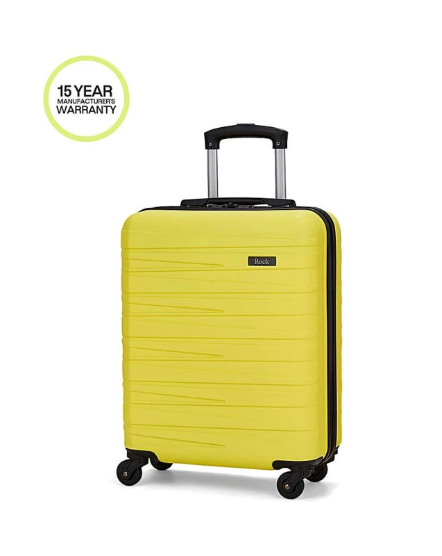 Image of Rock Rock Seattle Cabin Suitcase Yellow - Rock - Size: Cabin Yellow Cabin SH48203