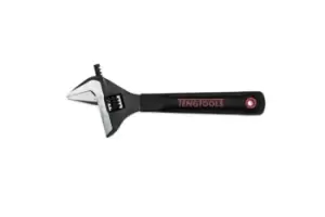 Image of Teng Tools 4003WT 8" Adjustable Wrench - Wide Jaw - 15° Jaw (38.6mm Cap)