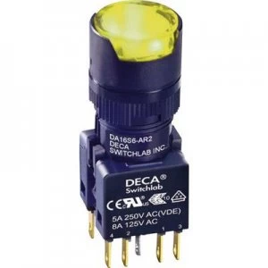 Image of DECA ADA16S6 MR2 B2KY Pushbutton 250 V AC 5 A 1 x OffOn IP65 momentary