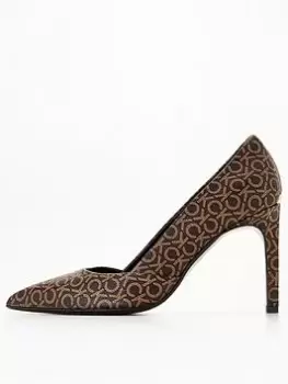 Image of Calvin Klein Essential Heeled Shoe - Brown, Size 37, Women