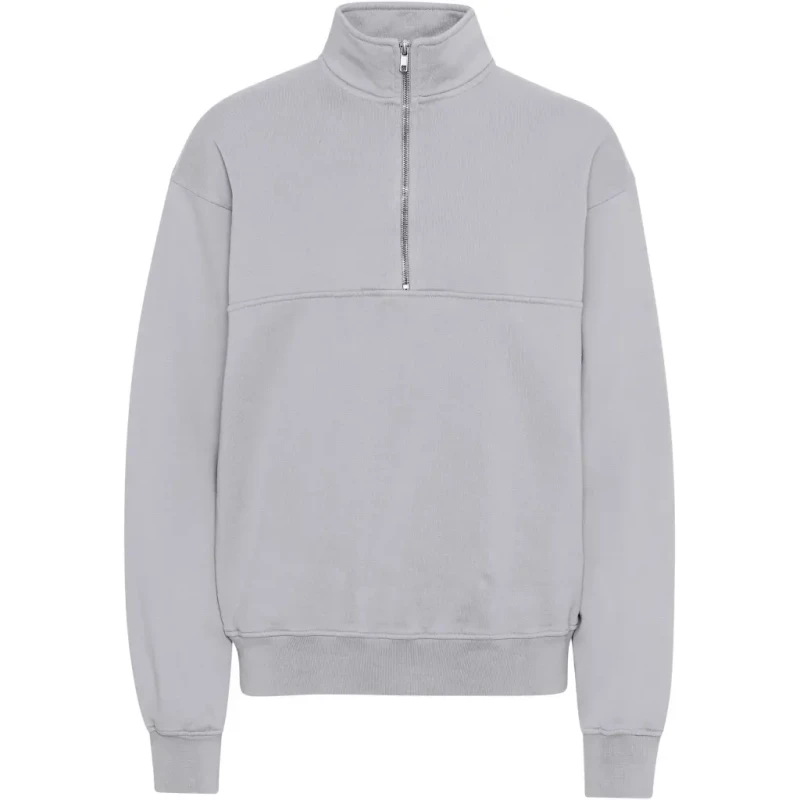 Image of Colorful Standard Sweatshirt 1/4 zip Colorful Standard Organic limestone grey Gris Unisex M