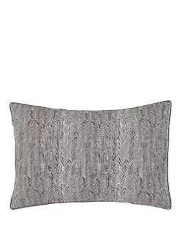 Image of Himeya In Sync Pinstripe Pillowcase Pair - Charcoal
