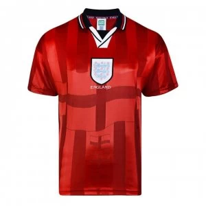 Image of Score Draw England 98 Away Jersey Mens - Red
