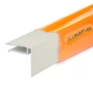 Image of Alukap-xr 6.4mm End Stop Bar 2.4M White