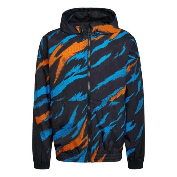 Image of adidas TRVL Tiger Camo Windbreaker Mens - Black