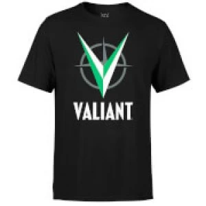 Image of Valiant Comics Logo Green T-Shirt - Black - M