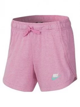 Image of Nike Girls Jersey Shorts - Pink