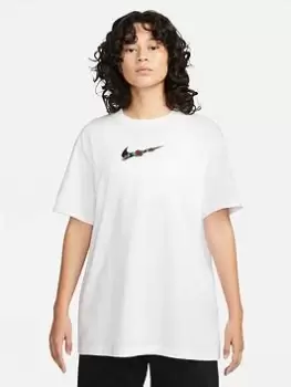 Image of Nike V-Day Boyfriend Fit Tee- White Size XS Women