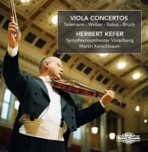 Image of Telemann/Weber/Baksa/Bruch Viola Concertos by Herbert Kefer CD Album