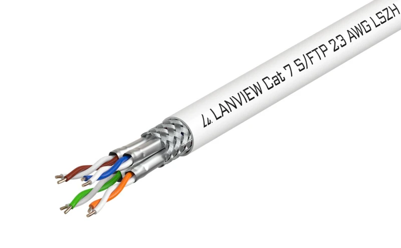 Image of Lanview LVN122506 networking cable White 500 m Cat7 SF/UTP (S-FTP)