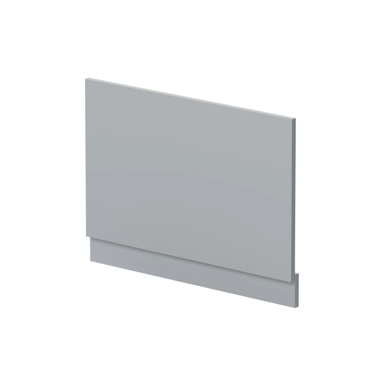 Image of Balterley Straight Reversible Bath End Panel & Plinth - 800mm - Satin Grey Grey