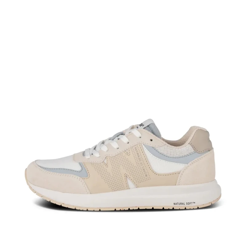 Image of Woden Womens Trainers Woden Rigmor Reflective Beige Female 41