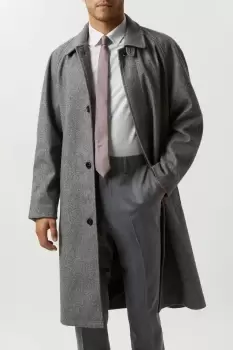 Image of Mens Herringbone Raglan Car Coat