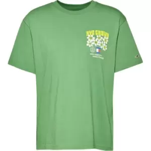 Image of Tommy Jeans Tjw Rlx Homegrown 5 Tee - Green
